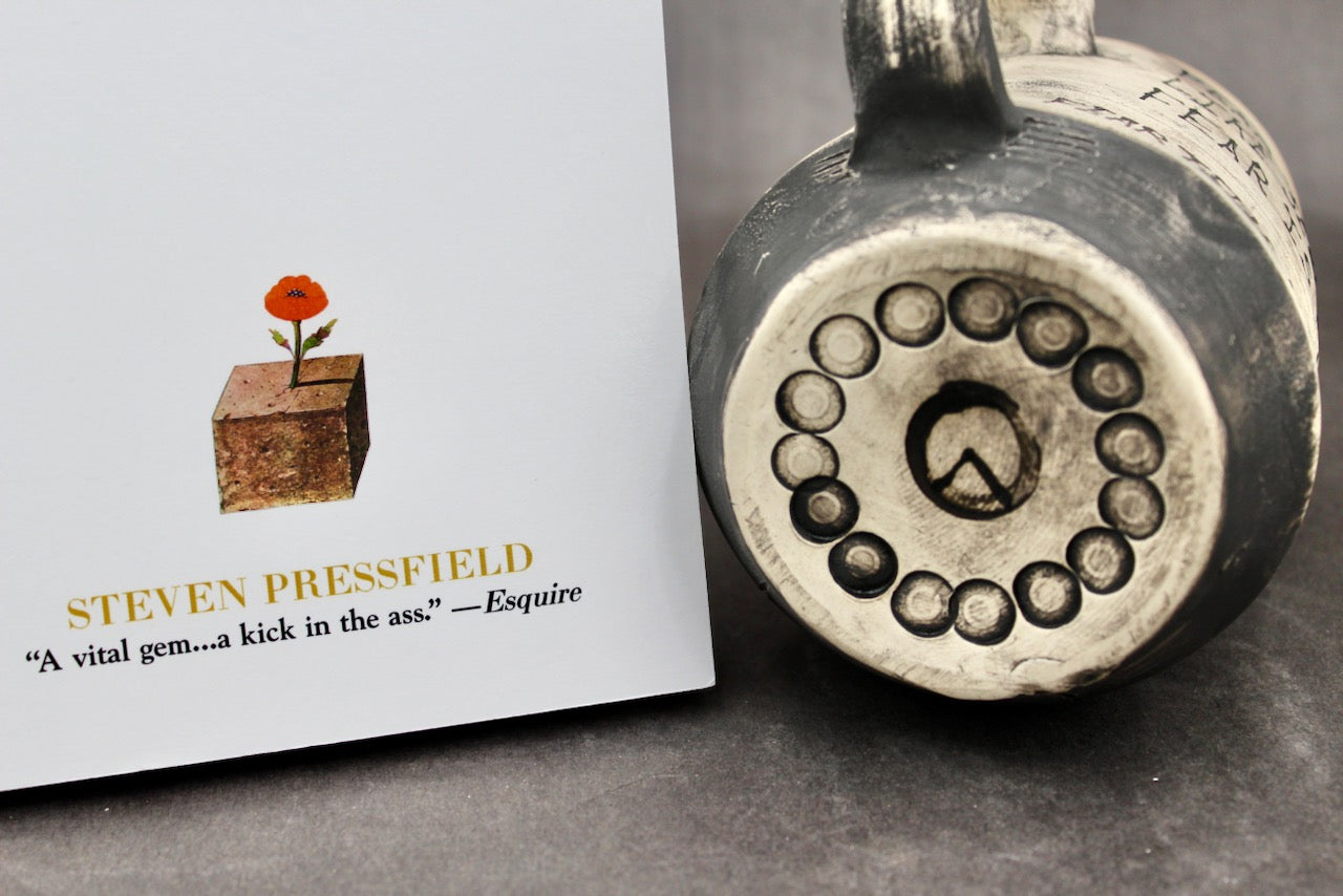 One Bullet Flower Mug, Matte Surface, and One Autographed Book, "The War of Art" by Steven Pressfield (SK7803)