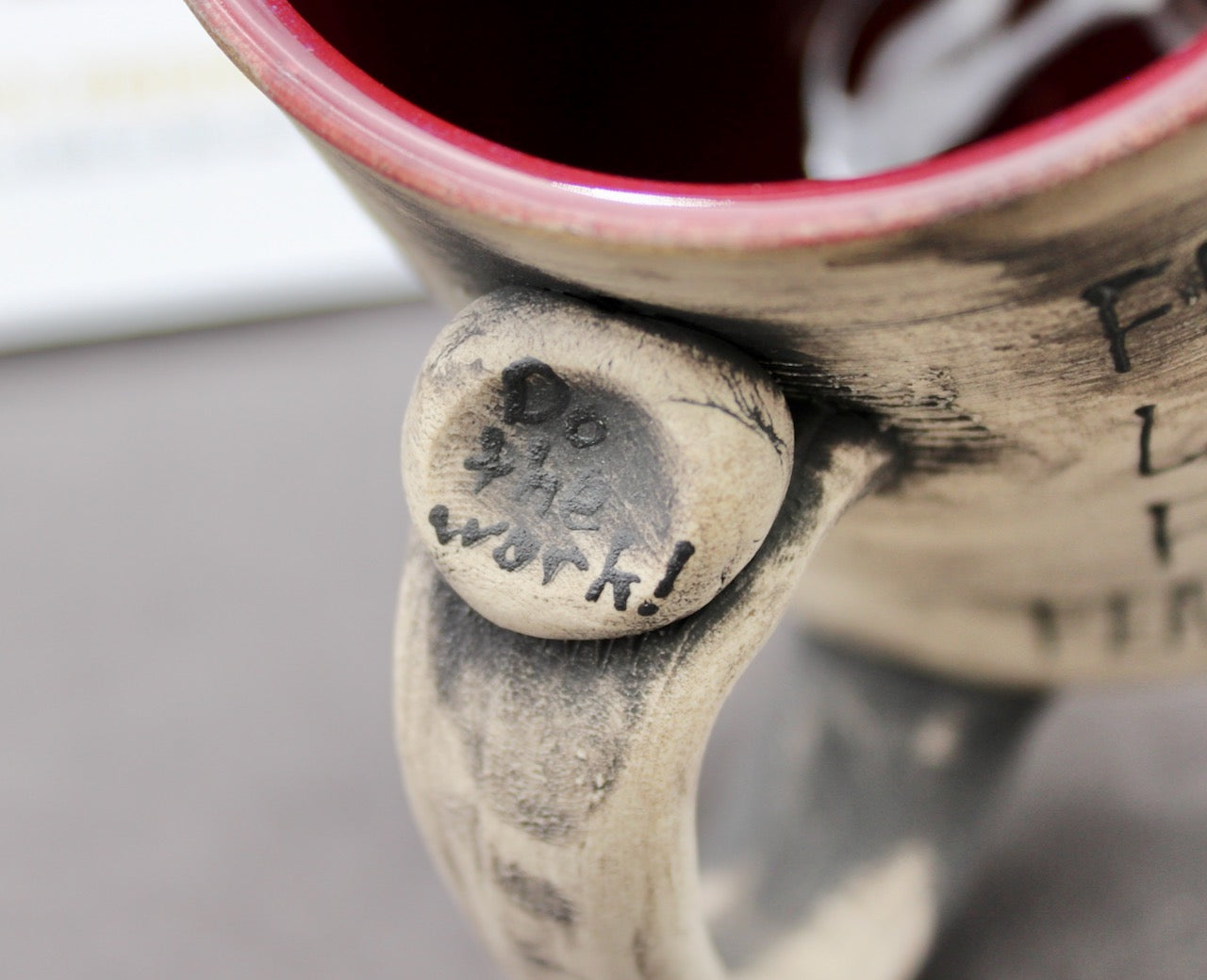 One Bullet Flower Mug, Matte Surface, and One Autographed Book, "The War of Art" by Steven Pressfield (SK7803)
