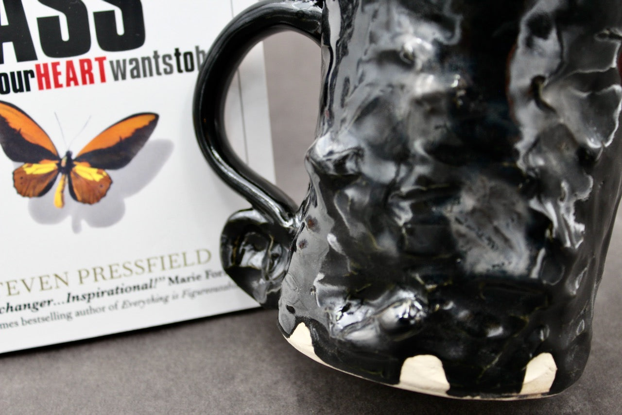 One "Put Your Ass Where Your Heart Wants To Be" Mug (1 of 3) and Book by Steven Pressfield (SK7797)