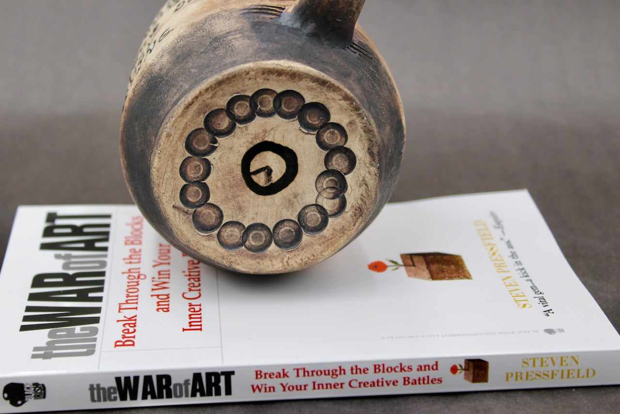 One Bullet Flower Mug and Autographed Book, "The War of Art" by Steven Pressfield (SK7788)