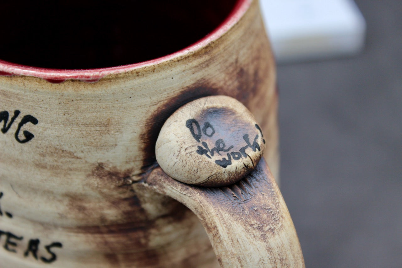 One Bullet Flower Mug and Autographed Book, "The War of Art" by Steven Pressfield (SK7788)