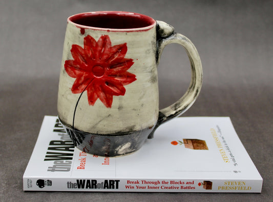 One "War of Art" Mug and One Autographed Book, "The War of Art" by Steven Pressfield (SK7784)